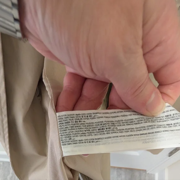 Mango Beige Double-Breasted Trench Coat with Belt - Picture 7 of 14